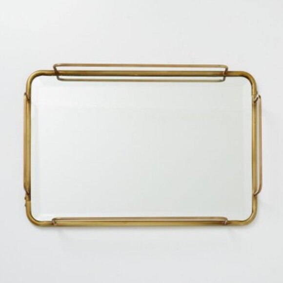 Fishs Eddy Gilded Cafe Mirror Tray - Picture 4 of 6